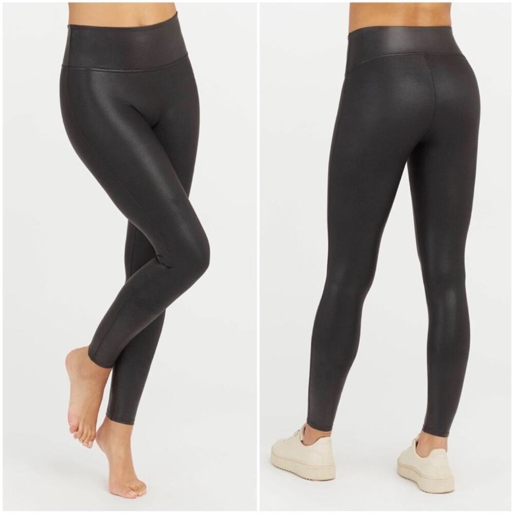 Spanx Faux Leather Leggings in Black